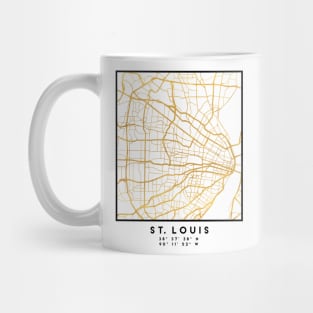ST. LOUIS MISSOURI CITY STREET MAP ART Mug